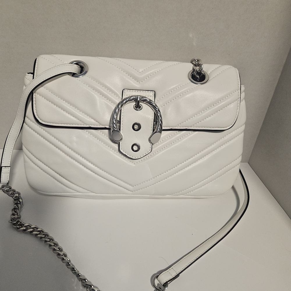 Circus NY White Quilted Shoulder Bag